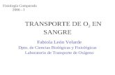 TRANSPORTE DE O 2 EN SANGRE Fabiola León Velarde Dpto. de Ciencias Biológicas y Fisiológicas Laboratorio de Transporte de Oxígeno Fisiología Comparada.