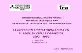 LA INFECCION RESPIRATORIA AGUDA EN EL PERÚ: EN CIFRAS Y GRAFICOS 1992 - 1999 Lima, 2000 Marzo ( Versión Preliminar ) DIRECCION GENERAL SALUD DE LAS PERSONAS.