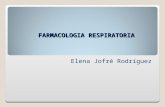FARMACOLOGIA RESPIRATORIA Elena Jofré Rodríguez. BRONCODILATADORES.