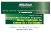 Facilitador: Lic. Benjamín Mamani Condori Warisata- Bolivia- 2013.