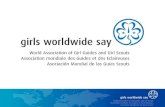 AMGS es la organización internacional voluntaria más importante para niñas y mujeres jóvenes AMGS es la organización coordinadora de las Organizaciones.