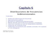 Estadística Económica 2007-2008. Sara Mateo. Capítulo 6 Distribuciones de frecuencias bidimensionales Contenidos: Distribución bidimensional de frecuencias.