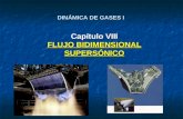 DINÁMICA DE GASES I Capítulo VIII FLUJO BIDIMENSIONAL SUPERSÓNICO.