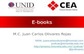 E-books M.C. Juan Carlos Olivares Rojas MSN: juancarlosolivares@hotmail.com jcolivar@itmorelia.edu.mx jcolivar/ @jcolivares.