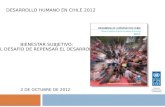 DESARROLLO HUMANO EN CHILE 2012 2 DE OCTUBRE DE 2012 BIENESTAR SUBJETIVO: EL DESAFÍO DE REPENSAR EL DESARROLLO.