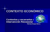 CONTEXTO ECONÓMICO Contextos y escenarios de Intervención Psicosocial Patricia Duque Sierra.