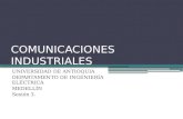 COMUNICACIONES INDUSTRIALES UNIVERSIDAD DE ANTIOQUIA DEPARTAMENTO DE INGENIERÍA ELÉCTRICA MEDELLÍN Sesión 3.