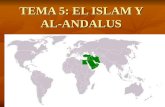 TEMA 5: EL ISLAM Y AL-ANDALUS. 1.1.MAHOMA, PROFETA DEL ISLAM Origen: Oriente Medio Origen: Oriente Medio Vida: Mahoma nació en el 570, se quedó huérfano.