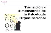 Transición y dimensiones de la Psicología Organizacional.
