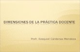 Profr. Ezequiel Cárdenas Mendoza. Social Didáctica Institucional InterpersonalPersonal Dimensiones de análisis de la práctica docente.