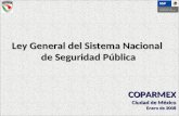 Ley General del Sistema Nacional de Seguridad Pública COPARMEX Ciudad de México Enero de 2008.