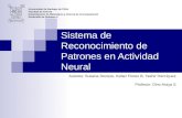 Sistema de Reconocimiento de Patrones en Actividad Neural Autores: Susana Donoso, Keber Flores B, Yashir Henríquez. Profesor: Dino Araya S. Universidad.