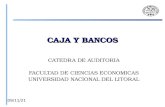 CAJA Y BANCOS CATEDRA DE AUDITORIA FACULTAD DE CIENCIAS ECONOMICAS UNIVERSIDAD NACIONAL DEL LITORAL 14/04/2015.
