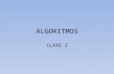 ALGORITMOS CLASE 2. OPERADORES ARITMÉTICOS OperadorOperaciónEjemploResultado ^Potencia3^29 *Multiplicación3*26 /División3/21.5 +Suma3+25 -Resta3-21 ModModulo.
