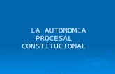 LA AUTONOMIA PROCESAL CONSTITUCIONAL.  ALGUNAS CONSIDERACIONES PREVIAS.