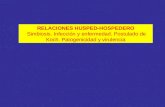 RELACIONES HUSPED-HOSPEDERO Simbiosis. Infección y enfermedad. Postulado de Koch. Patogenicidad y virulencia.
