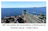 28° Jornadas de Cosmética y Perfumería Puerto Varas - Chile 2013.