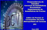 Enero 2000 Vicepresidencia de Estudios Gerencia de Estadísticas Económicas Departamento de Estadísticas de Precios Indice de Precios al Consumidor del.