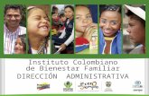 Instituto Colombiano de Bienestar Familiar DIRECCIÓN ADMINISTRATIVA 1.