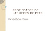 PROPIEDADES DE LAS REDES DE PETRI Mariela Muñoz Añasco.