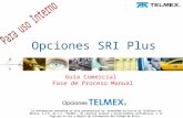 Opciones SRI Plus La información contenida en esta presentación es: propiedad exclusiva de Teléfonos de México, S.A.B. de C.V. “TELMEX”, de carácter interno.