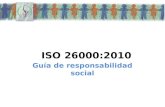 ISO 26000:2010 Guía de responsabilidad social. ISO: Organización Internacional de Normalización - Organización privada, sin ánimo de lucro, establecida.