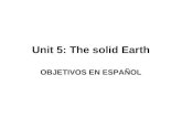 Unit 5: The solid Earth OBJETIVOS EN ESPAÑOL. Objetivo 2. Manejar correctamente una clave dicotómica. 1a.Es de color claro...........................2.