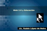Lic. Rubén López de Neira Web 2.0 y Educación. Unidad 3. Posibilidades didácticas de los blogs.