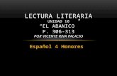 Español 4 Honores LECTURA LITERARIA UNIDAD 10 “EL ABANICO” P. 306-313 POR VICENTE RIVA PALACIO.