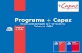 Programa + Capaz Presentación Jornadas con Proveedores Diciembre -2014.