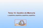 Tema 10: Gestión de Memoria. Tema 10: 2 Silberschatz, Galvin and Gagne ©2005 Fundamentos de los Computadores (ITT, Sist. Electr.), 2005-2006 Gestión de.
