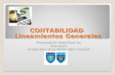 Lineamientos Generales Presentación PowerPoint de Ana Lynch Unidad Educativa Monte Tabor Nazaret CONTABILIDAD.
