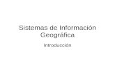 Sistemas de Información Geográfica Introducción. 1. ASPECTOS GENERALES. 1.1. Historia 1.2. Desarrollo de los Sistemas de Información Geográfica (SIG)