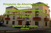 Proyecto de Ahorro Energético y Reducción de la Contaminación Lumínica y Mejora del Alumbrado Público Exterior Bollullos de la Mitación (Sevilla)