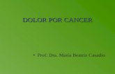 DOLOR POR CANCER Prof. Dra. María Beatriz Casadio.