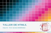 TALLER DE HTML5. Clase 01 – Prof. Germán RODRÍGUEZ.