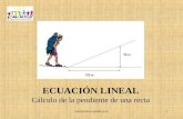 ECUACIÓN LINEAL Cálculo de la pendiente de una recta 1kairoseduca.jimdo.com.