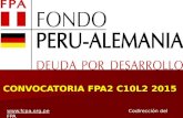 CONVOCATORIA FPA2 C10L2 2015  Codirección del FPA.