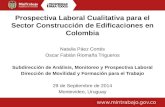 Prospectiva Laboral Cualitativa para el Sector Construcción de Edificaciones en Colombia Natalia Páez Cortés Oscar Fabián Riomaña Trigueros Subdirección.
