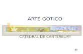 ARTE GOTICO CATEDRAL DE CANTERBURY. Primera Impresión.