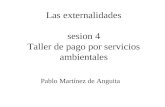 Las externalidades sesion 4 Taller de pago por servicios ambientales Pablo Martínez de Anguita.