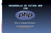 Tema 1: Lenguaje PHP básico Ing. Tulio Nel Benavides Peña tulionel@hotmail.com.