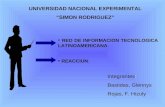 UNIVERSIDAD NACIONAL EXPERIMENTAL “SIMON RODRIGUEZ” Integrantes: Bastidas, Glennys Rojas, F. Hizuly RED DE INFORMACION TECNOLOGICA LATINOAMERICANA : REACCIUN.