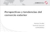 Perspectivas y tendencias del comercio exterior Patricia Teullet Gerente General COMEXPERU.