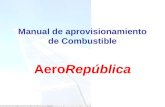 Manual de aprovisionamiento de Combustible AeroRepública.