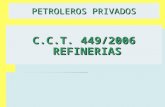PETROLEROS PRIVADOS C.C.T. 449/2006 REFINERIAS. PETROLEROS PRIVADOS REFINERIAS: APLICACIÓN C. C. T. 449 / 2006 : Del 1/5/2006 al 30/04/2009 - R. (ST)