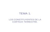 TEMA 1. LOS CONSTITUYENTES DE LA CORTEZA TERRESTRE.
