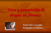 Usos y prevención de drogas en jóvenes Paola Veliz González Pedagogía en Química.