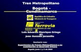 Tren Metropolitano Bogotá - Cundinamarca Juan Gonzalo Jaramillo Seminario Taller Experiencias de Trenes Metropolitanos y su contribución al desarrollo.