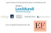 Las Firmas Centroamericanas miembros de Con el gentil patrocinio de: